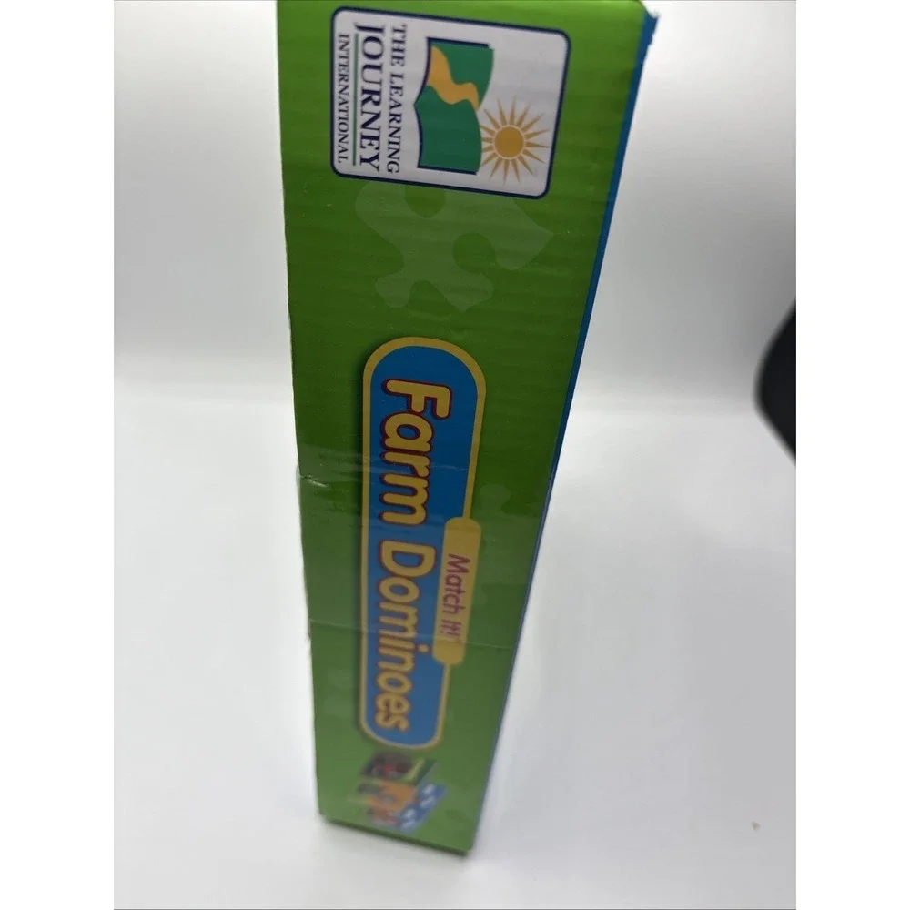Farm Dominoes‎ Match It 32 Domino Game Pieces with Fun Farm Theme for Kids